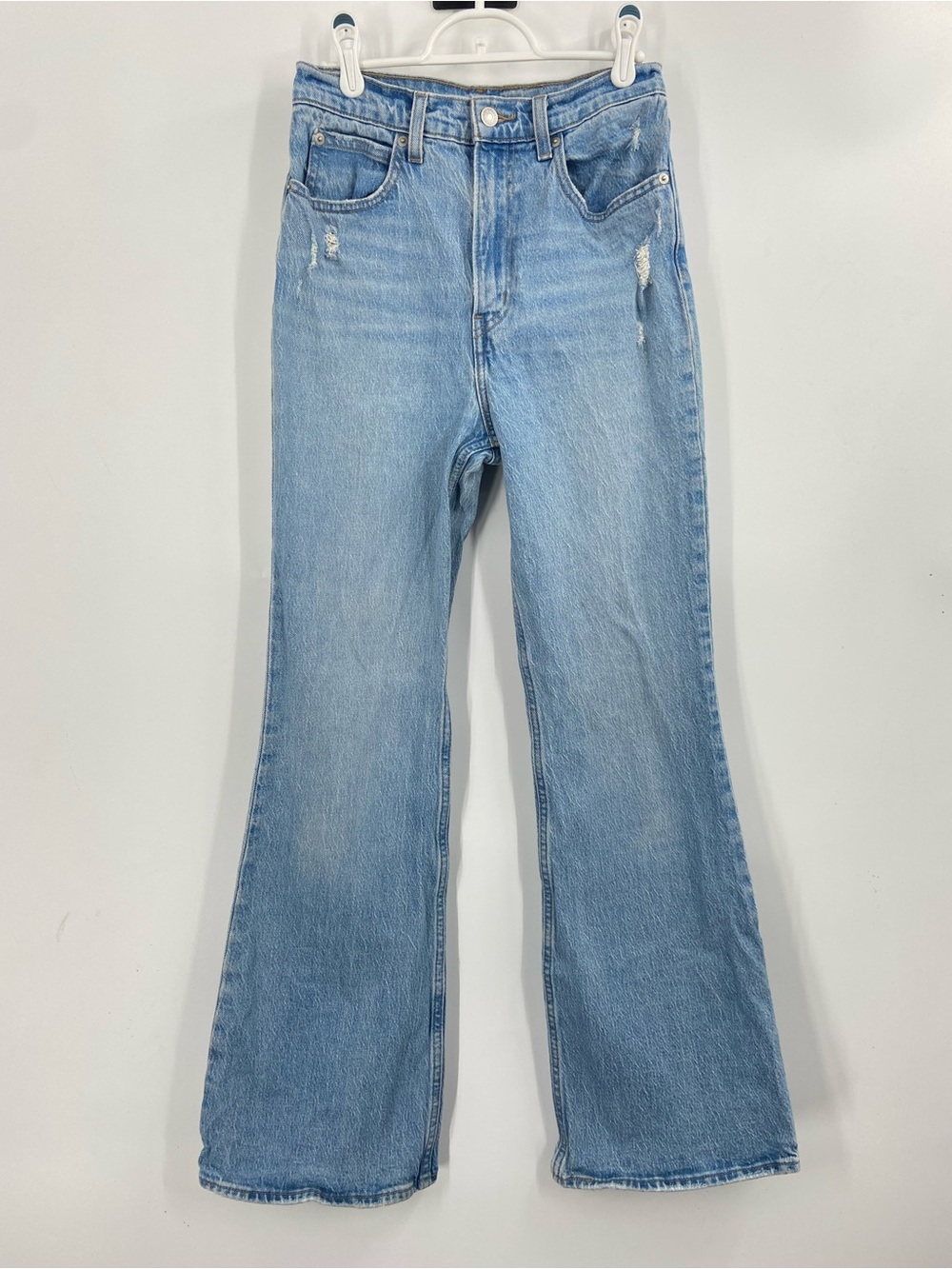 Levi’s 70s‎ high flare jeans distressed light wash 27